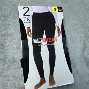 32 Degrees Women's S Base Layer Leggings Black H1053